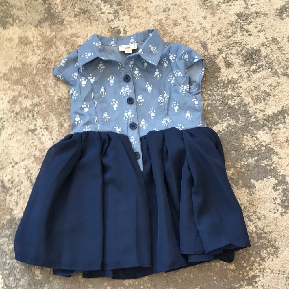 Toddler dress blue
